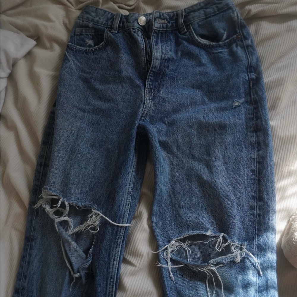 Zara Distressed Blue Women's Jeans